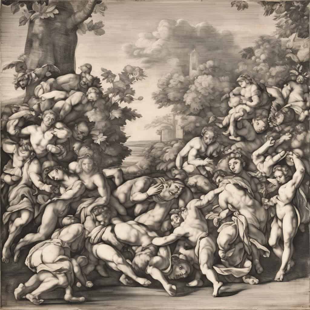 Οπισθόφυλλο του έργου "Η Τέχνη της Γεωμετρίας" από την ιστοσελίδα scheungraber.com, με έμφαση στην αρμονία και τις γεωμετρικές δομές στην τέχνη και τη ζωγραφική.